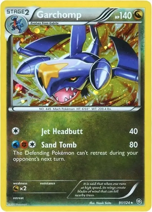 Garchomp - 91/124 (Cosmos Holo) card art