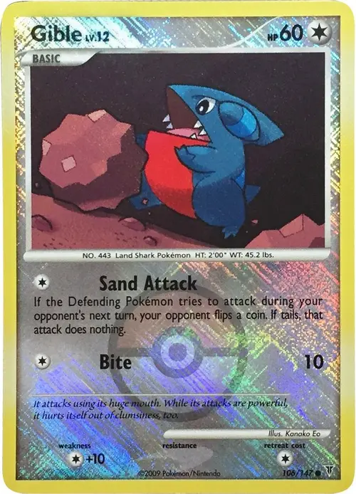 Gible - 106/147 (Championship Promo) card art
