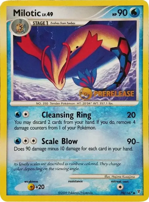 Milotic - 70/147 (Prerelease) card art