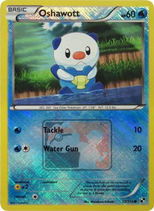 Oshawott - 27/114 (League Promo) card art