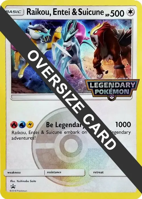 Raikou, Entei & Suicune card art