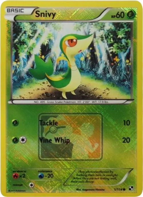 Snivy - 1/114 (League Promo) card art