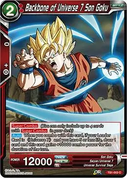 Backbone of Universe 7 Son Goku card art