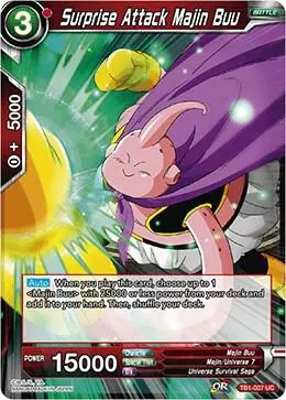 Surprise Attack Majin Buu card art