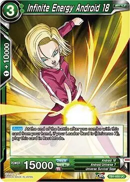 Infinite Energy Android 18 card art