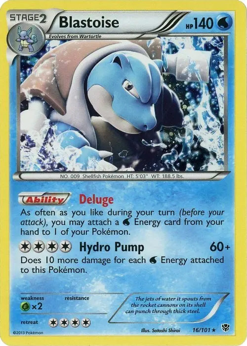 Blastoise - 16/101 (Cosmos Holo) card art