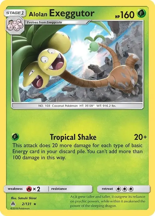 Alolan Exeggutor card art