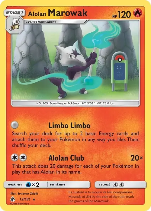 Alolan Marowak card art