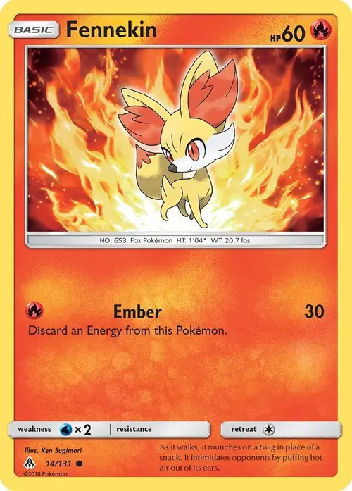 Fennekin (14) card art