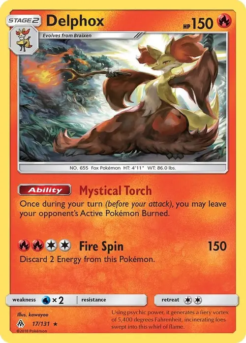 Delphox card art