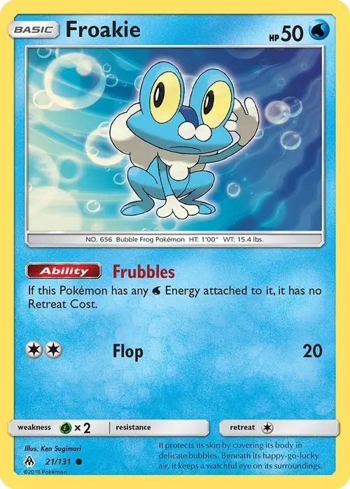 Froakie (21) card art