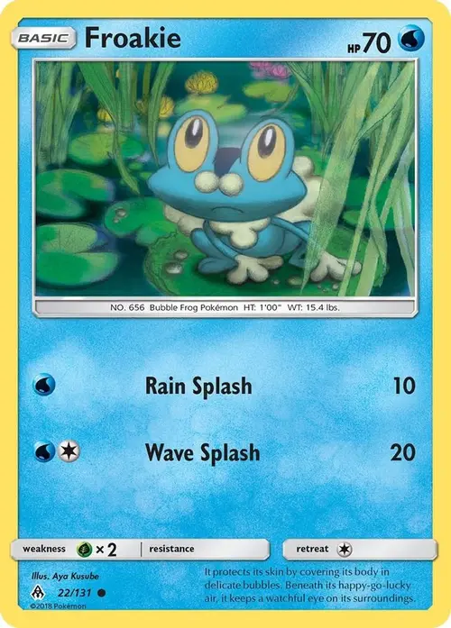 Froakie (22) card art