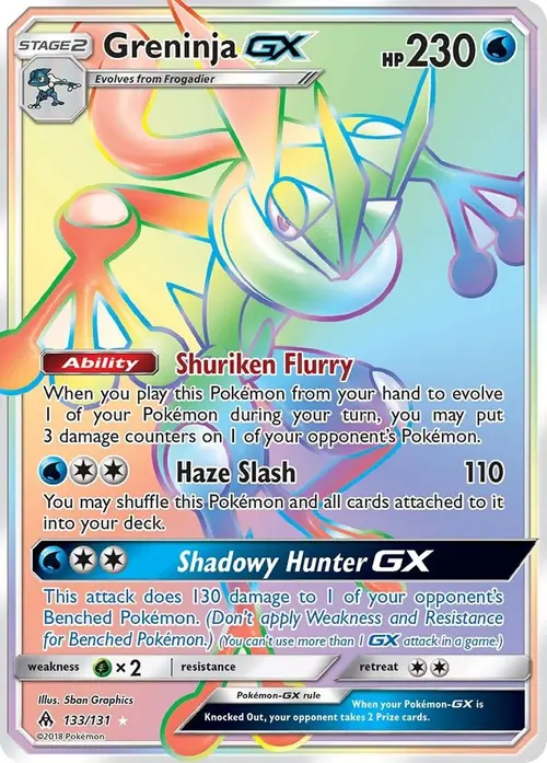 Greninja GX (Secret) card art