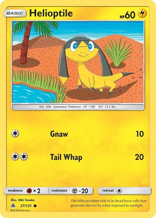 Helioptile card art