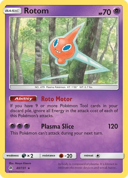 Rotom card art