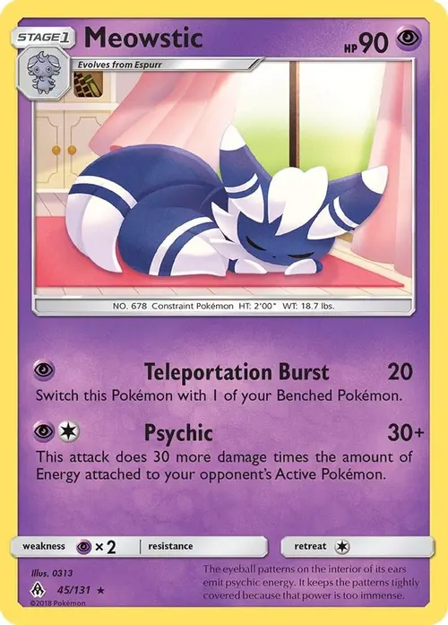Meowstic card art