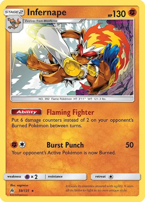 Infernape card art