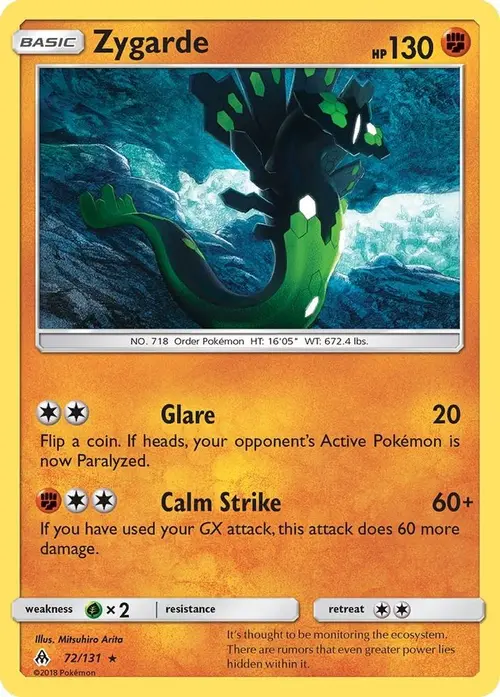 Zygarde (72) card art