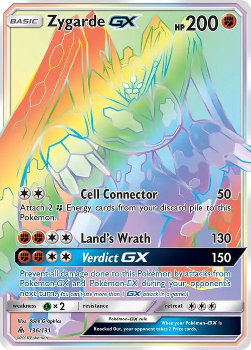 Zygarde GX (Secret) card art