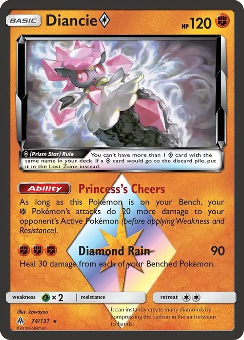 Diancie Prism Star card art