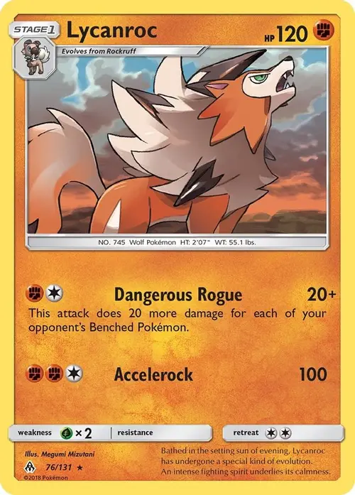 Lycanroc card art