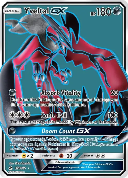 Yveltal GX (Full Art) card art