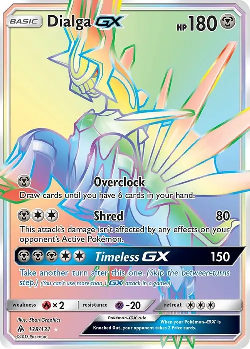 Dialga GX (Secret) card art