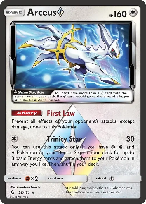 Arceus Prism Star card art