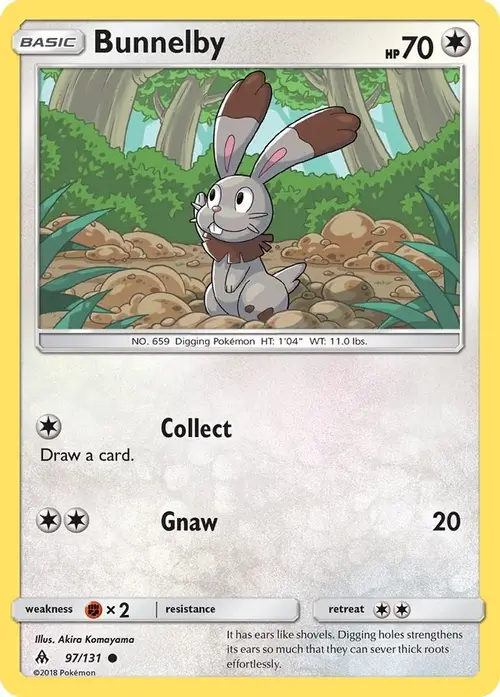 Bunnelby card art