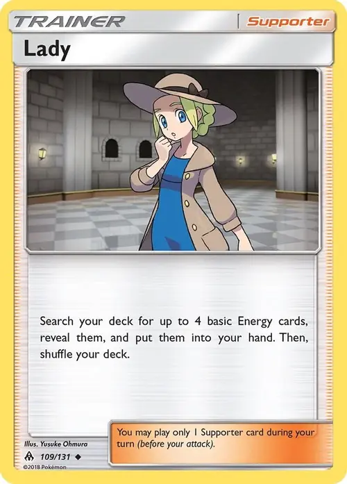 Lady card art