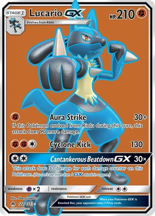 Lucario GX (Full Art) card art