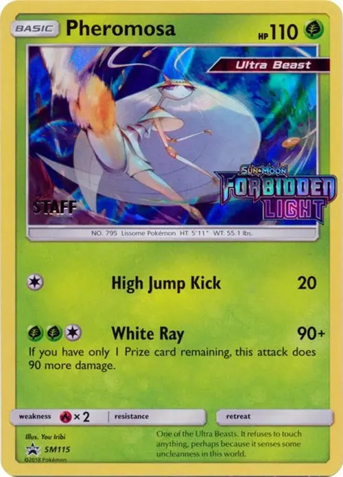 Pheromosa - SM115 (Prerelease) [Staff] card art