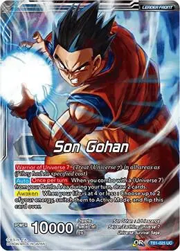 Son Gohan // Son Gohan, Leader of Universe 7 card art
