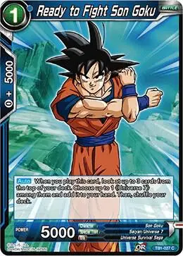 Ready to Fight Son Goku card art