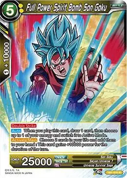 Full Power Spirit Bomb Son Goku card art