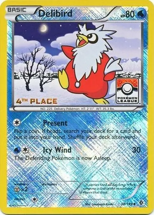 Delibird - 38/149 (Pokemon League) [4th Place] card art