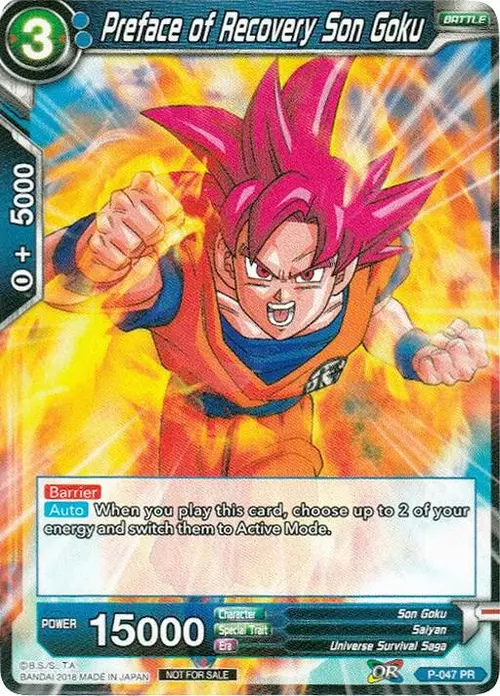 Preface of Recovery Son Goku card art