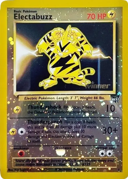 Electabuzz - 1 [Winner] card art