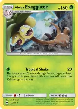 Alolan Exeggutor - 2/131 (SM Forbidden Light) card art