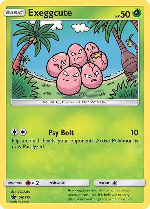 Exeggcute - SM119 card art