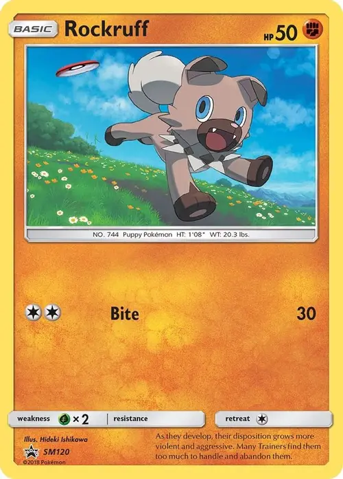 Rockruff - SM120 card art