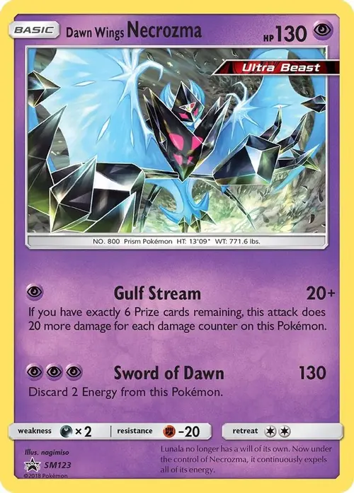 Dawn Wings Necrozma - SM123 card art