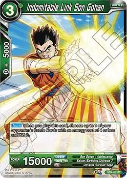 Indomitable Link Son Gohan card art
