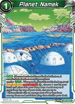 Planet Namek card art