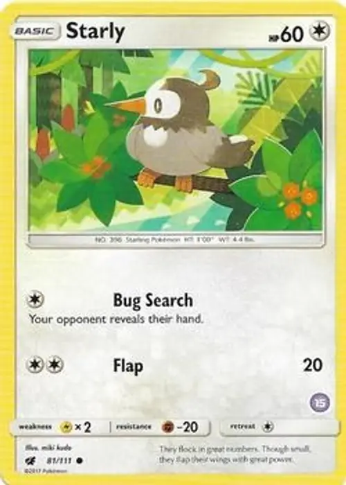 Starly (15) card art