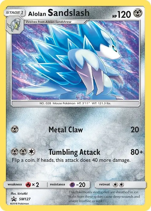 Alolan Sandslash - SM127 card art