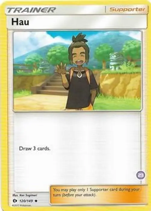 Hau (23) (Alolan Sandslash Half-Deck) card art