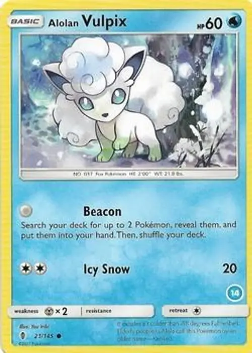 Alolan Vulpix (14) card art
