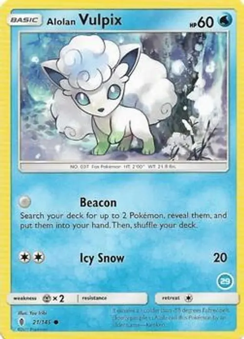 Alolan Vulpix (29) card art
