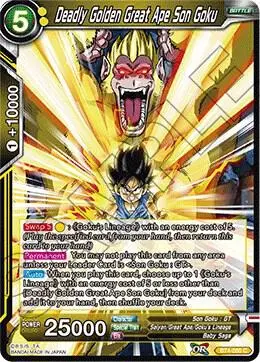 Deadly Golden Great Ape Son Goku card art